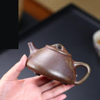 Tea Pots For Loose Tea Hand-carved Purple Clay Pot Office Teapot Conference Room Teapot Home Kung Fu Tea Set Tea Infuser Pot - Image 5