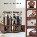 Danmu Coffee Bean Storage 45 oz with Bamboo Shelf,Coffee Canister 2 Pack - Image 3