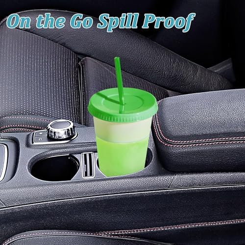 60 Pack Color Changing Cups Bulk,24 oz Plastic Tumblers - Image 4