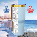 20 oz Tumbler Bulk Stainless Steel Tumblers with Lids and Straws SkyBlue - Image 4