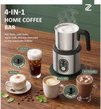 Milk Frother and Steamer, 4-in-1 Electric Milk Frother for Hot & Cold Foam - Image 2