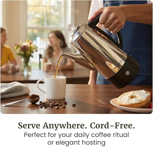 Elite Gourmet 6-Cup Electric Coffee Percolator, 1000W, Fast Brewing - Image 3