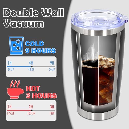 20oz Tumbler Stainless Steel Tumbler Coffee Tumbler with Lid Black, 12P - Image 5