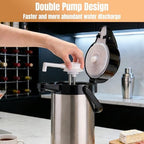 Coffee Carafe, 102 fl oz/3 L Airpot Coffee Dispenser with Pump - Image 5