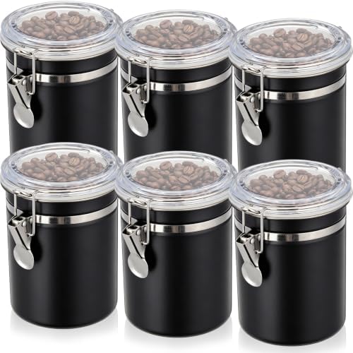 6 Pcs 32 Oz/ 950ml Stainless Steel Canisters for Kitchen by Acellegic