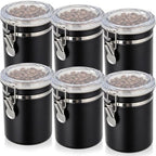 6 Pcs 32 Oz/ 950ml Stainless Steel Canisters for Kitchen by Acellegic