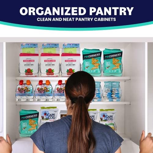 ELTOW 6-Pack Snack Organizer, 3-Compartment Plastic Bins with Removable Dividers, Chip & Food Storage for Pantry, Spices, Fridge, and Cabinet - Image 5