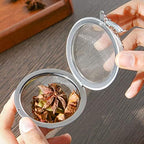 "2 Pack Stainless Steel Tea Strainer - Fine Mesh Tea Ball Infuser with Extended Chain Hook, Loose Leaf Tea Filter for Teapots, Cups & Mugs, Spices & Seasonings"(3 Pack) - Image 3