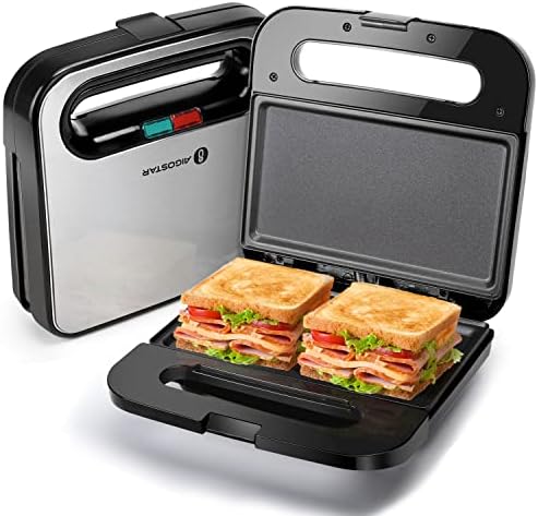 Aigostar Sandwich Maker, Non-Stick Panini Press Sandwich Maker by Aigostar