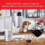 ZWILLING Enfinigy Glass Drip Coffee Maker 12 Cup, Awarded the SCA Golden Cup Standard, Silver - Image 5