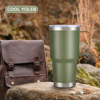 30 oz Stainless Steel Tumblers Bulk with Handle and Lid, 4 Pack - Image 6