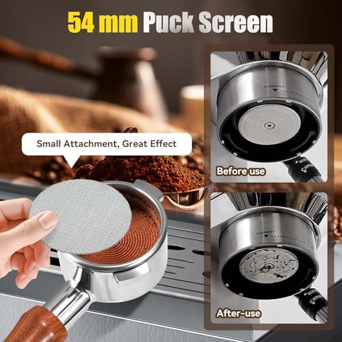54mm Bottomless Portafilter for Breville Barista Express 878/875 & Bambino Plus - 3 Ear Unpressurized Steel Filter Compatible with Sage BES840/870/500BSS - Image 7
