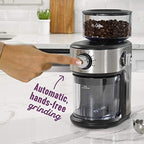 Mr. Coffee Burr Coffee Grinder Automatic Grinder with 18 Presets for French Press Drip and Espresso 18-Cup Capacity Stainless Steel - Image 3