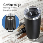 Hamilton Beach Convenient Craft Rapid Cold Brew & Hot Coffee Maker, Single Serve Ground Coffee Brewer, 16 oz. capacity, Black, 42501 - Image 4
