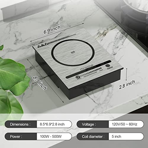 500W Mini Portable Induction Cooktop for Moka Pot & Small Cookware - Image 2
