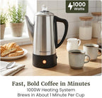 Elite Gourmet 6-Cup Electric Coffee Percolator, 1000W, Fast Brewing - Image 2