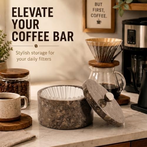 Marble Coffee Filter Holder 6 inch Handmade Oceanic - Image 5