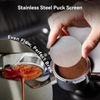 53/54mm Espresso Accessories Kit, 2-in-1 Distributor & Tamper, WDT Tool with 12 Needles, Magnetic Dosing Ring, Funnel & Puck Screen - Image 5