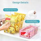 Vtopmart 8 Pack Clear Storage Bins Set for Pantry Organizer - Image 5