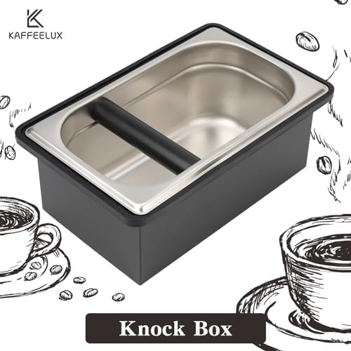 Espresso Knock Box, Stainless Steel Coffee Bag Container, With Steel Bracket And Noise Reducing Rubber Ring (L) - Image 2
