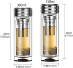 300ml/10oz Thickened premium crystal double-layer glass tea cup, insulated water drinking vessel, multi-purpose sealed beverage bottle, glassware filtered water cup - Image 3