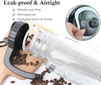 Cold Brew Coffee Maker Half Gallon 2 Set Glass Mason Jar Pitcher With Spout Lid Filter 2 Quart Wide Mouth Iced Tea Brewing Jug Heavy Duty Handle Airtight & Leak-Proof Pitcher For Fridge Sun Tea 64 OZ - Image 3