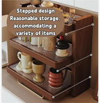 Coffee Mug Holder Rack, 3-Tier Countertop Display Shelf, Solid Wood Desktop Storage for Kitchen, Dining Room, Coffee Bar - Image 4