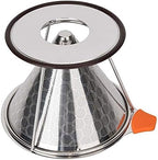 Reusable Stainless Steel Pour Over Coffee Dripper, Removable Cone Filter with Stand for Effortless Brewing - Image 4