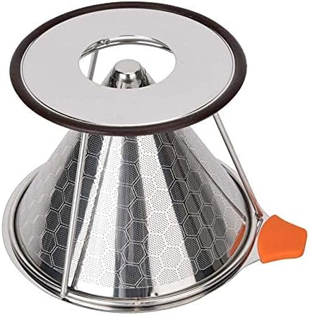 Reusable Stainless Steel Pour Over Coffee Dripper, Removable Cone Filter with Stand for Effortless Brewing - Image 4
