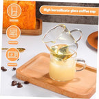 DECHOUS 8pcs Glass Espresso Mugs Heatproof Small Pitchers Dual Spout Design for Pouring - Image 2