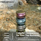 Premium Pure Titanium Mini Tea Tin Canister, Airtight Tea Container, Lightweight and Durable, Suitable for Loose Leaf Tea, Spices, Herbs - Ideal for Travel and Home Use​ (Lavender) - Image 4