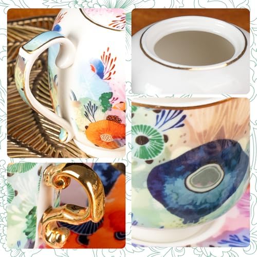 KAMMAK Tea Set for Adults, Tea Pot and Cup Set - Image 5