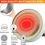 Vilihkc Tea Kettle 2.6 Liter Whistling Tea Kettle, Tea Pots for Stove Top Food Grade Stainless Steel with Wood Pattern Folding Handle, Loud Whistle Kettle for Tea, Coffee, Milk - Image 4