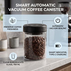 Asixxsix Automatic Vacuum Coffee Canister, 700ml - Image 4
