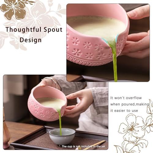 Pink Matcha Kit Set With Tea cups - Image 3
