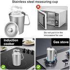 Milk Frothing Cup 2000ml Stainless Steel Kitchen Gadget - Image 7