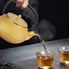Cast Iron Teapot,0.3L Japanese Tetsubin Uncoated Cast Iron Tea Kettle With Stainless Steel Infuser For Coffee,Tea Bags,Loose Tea,Stovetop ,Collectible,for Home/Office/Restaurant - Image 5