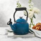 Le Creuset Enamel On Steel Demi Tea Kettle, 1.25 qt., Oyster - Image 7