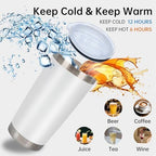 IEOVIEE 32 Pack 20oz Stainless Steel Insulated Bulk Tumblers with Lid&Straw - Image 6