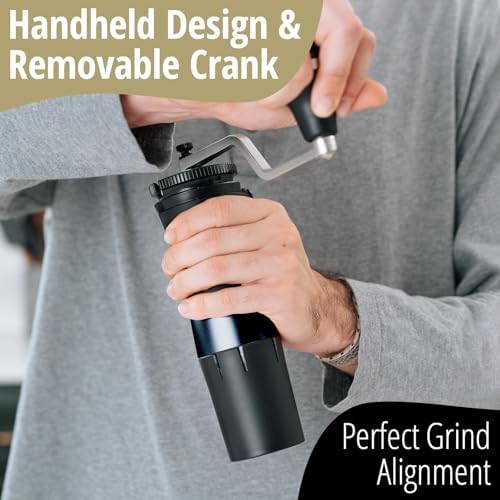 The Royal Coffee Grinder, by Flair Espresso: An all-manual hand burr grinder with hardened steel conical burrs for any coffee brewing method - Image 3