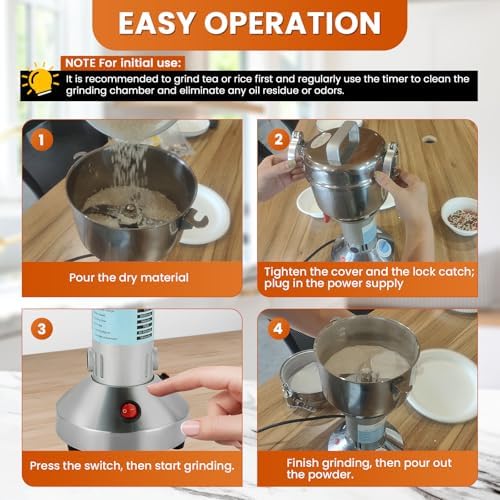 High Speed 150g Electric Grain Mill Grinder - Image 4