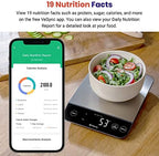 Etekcity 22lb Food Nutrition Scale, Smart Calorie Calculator, Waterproof - Image 2