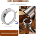 Improved 4-in-1 Espresso Tool Set 51mm - Spring Calibrated Tamper, Coffee Stirrer, Dosing Funnel & Mat - Image 5
