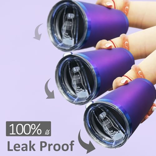 20 oz Tumbler Bulk Stainless Steel Tumblers with Lids and Straws Aurora - Image 5