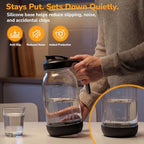 64 oz Glass Mason Jar Pitcher with 64 oz Cold Brew Coffee Maker - Image 5