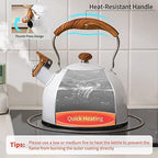 LONFFERY Tea Kettle for Stove Top - Image 3