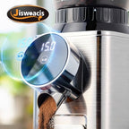 Burr Coffee Grinder, Electric Conical Coffee Bean Grinder With 48 Grind Settings Anti-static Burr Mill, Precision Electronic Timer, for Espresso/Drip/Cold Brew/French Press, Stainless Steel, Silver - Image 3