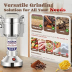 Moongiantgo Grain Mill Grinder Electric, 150g Upright, 110V - Image 2