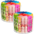 2-Pack Divided Drink Packet Organizer, Rotating Turntable Organizer by SlowSLog
