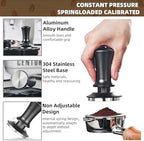 8 Pcs 51mm Espresso Accessories Kit, Tamping Station and Calibrated Coffee Distributor, WDT Tool, Puck Screen, Compatible with Breville and Delonghi, Perfect Espresso Gifts for Coffee Lovers - Image 5